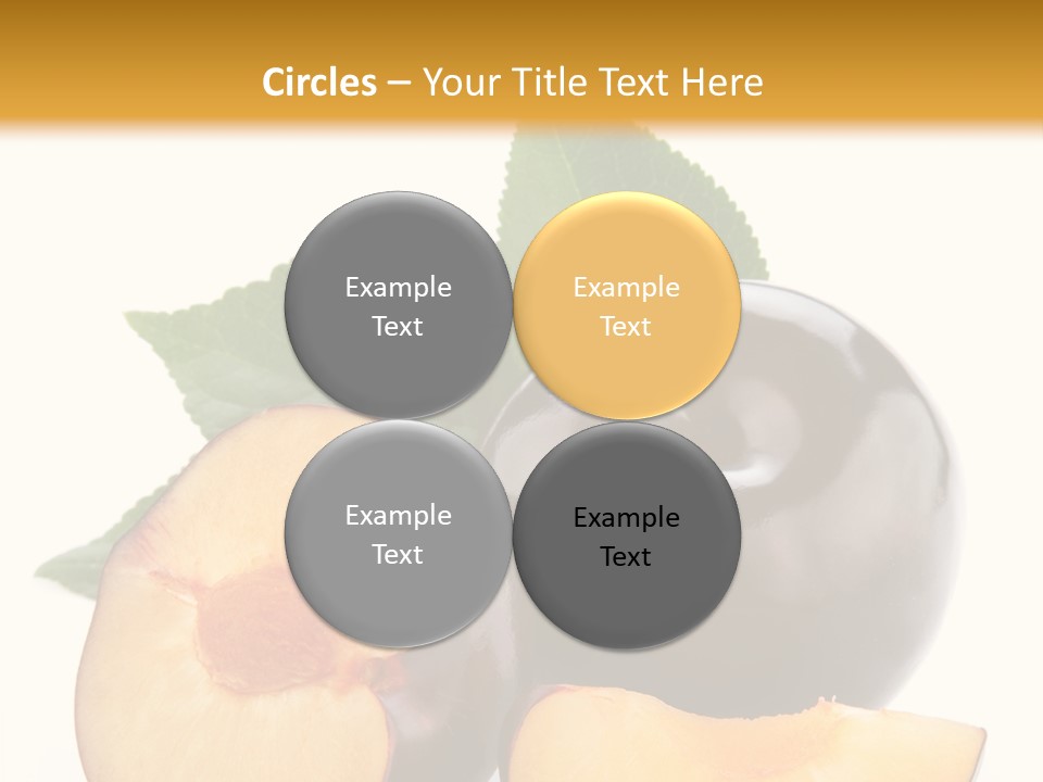 Berry Delicious Blue PowerPoint Template