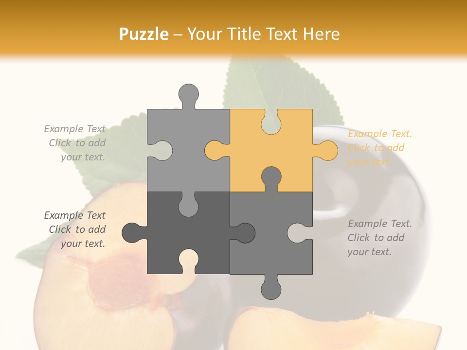 Berry Delicious Blue PowerPoint Template