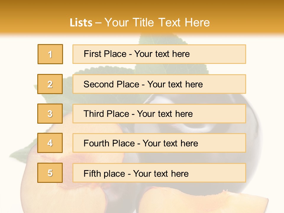 Berry Delicious Blue PowerPoint Template