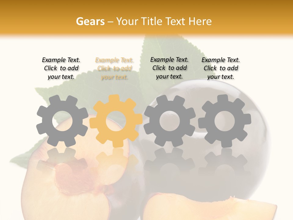 Berry Delicious Blue PowerPoint Template