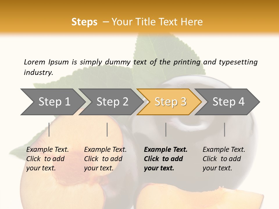 Berry Delicious Blue PowerPoint Template