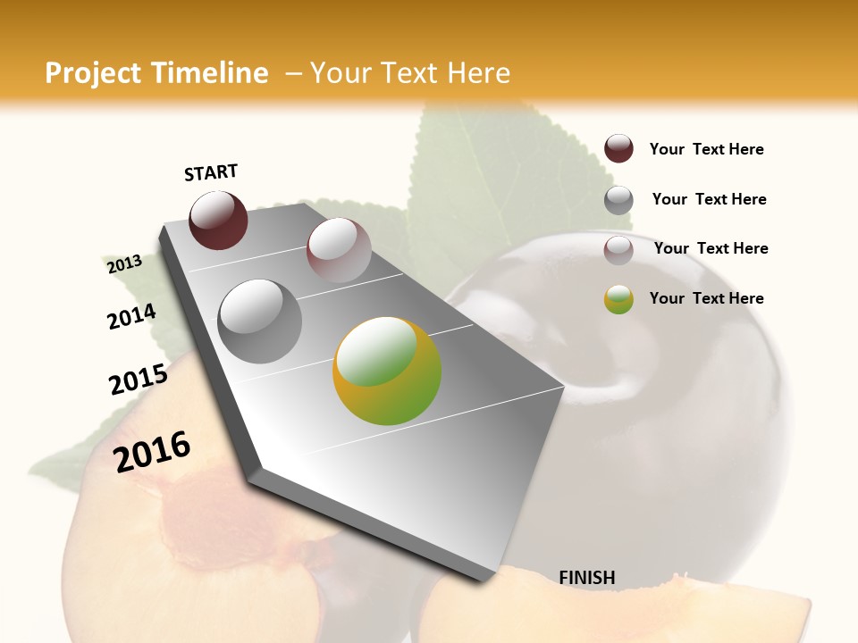 Berry Delicious Blue PowerPoint Template