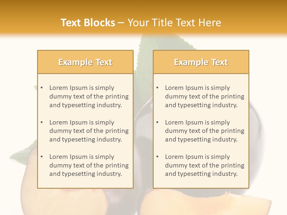 Berry Delicious Blue PowerPoint Template