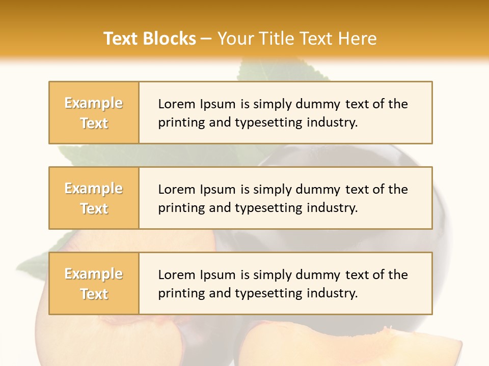 Berry Delicious Blue PowerPoint Template