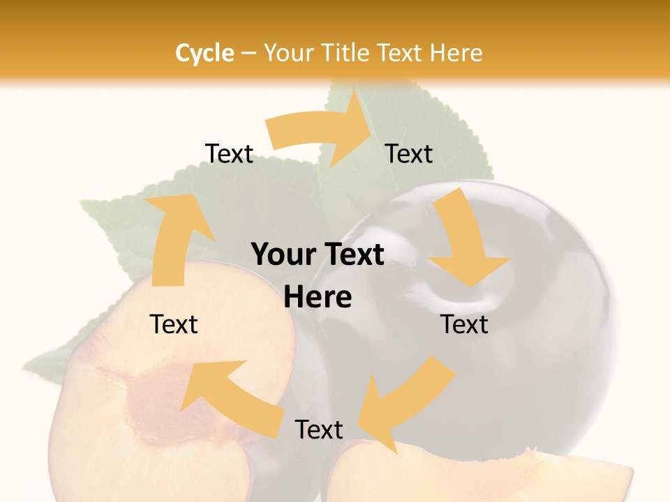 Berry Delicious Blue PowerPoint Template