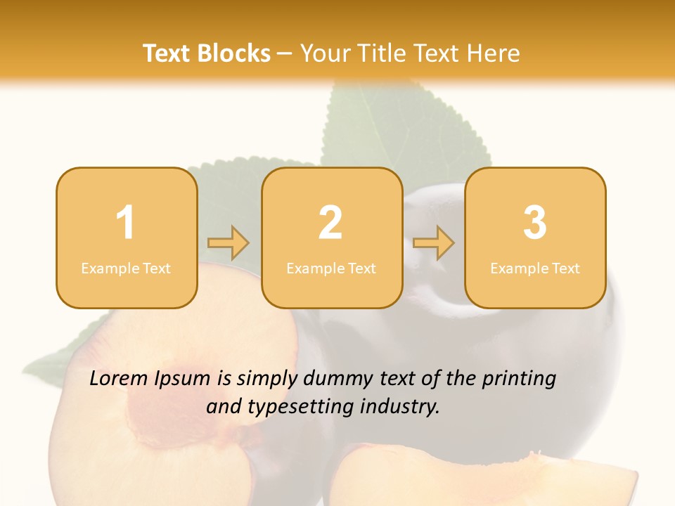 Berry Delicious Blue PowerPoint Template