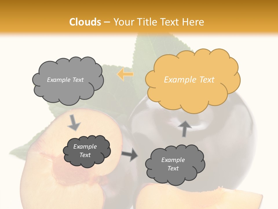 Berry Delicious Blue PowerPoint Template
