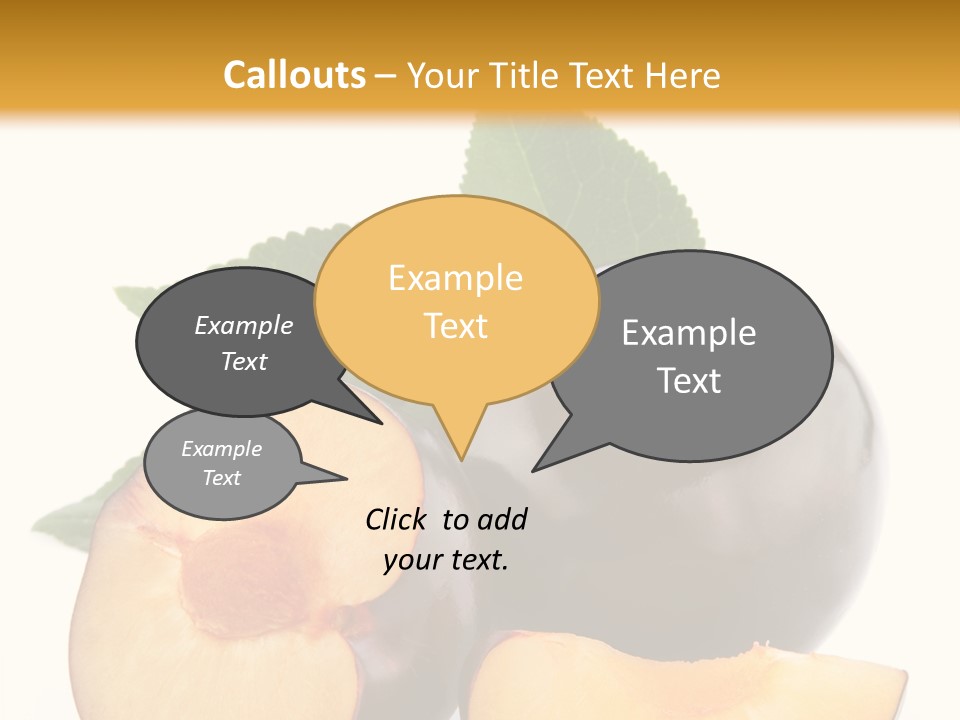 Berry Delicious Blue PowerPoint Template