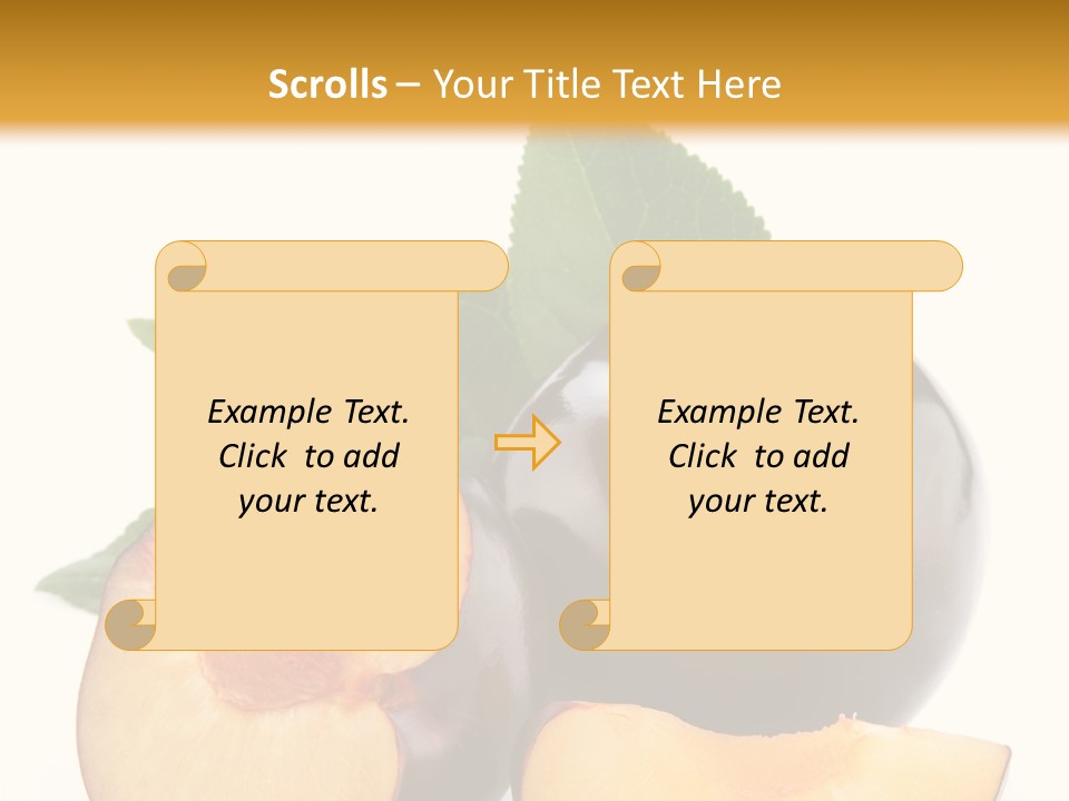 Berry Delicious Blue PowerPoint Template