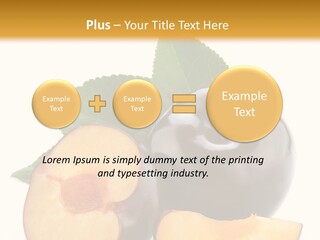 Berry Delicious Blue PowerPoint Template