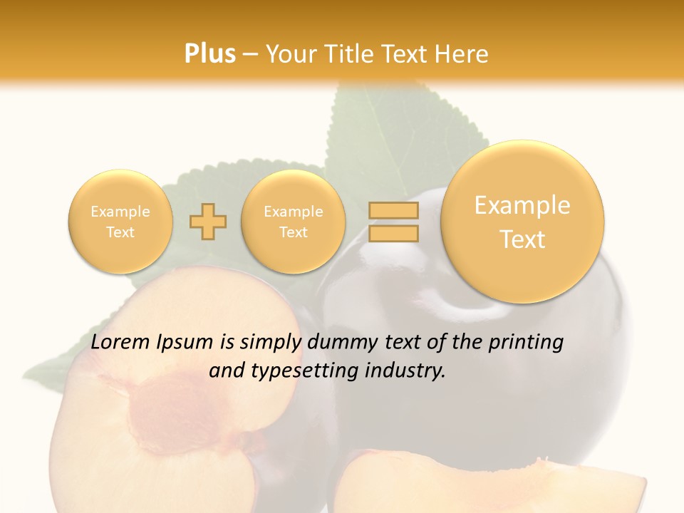 Berry Delicious Blue PowerPoint Template