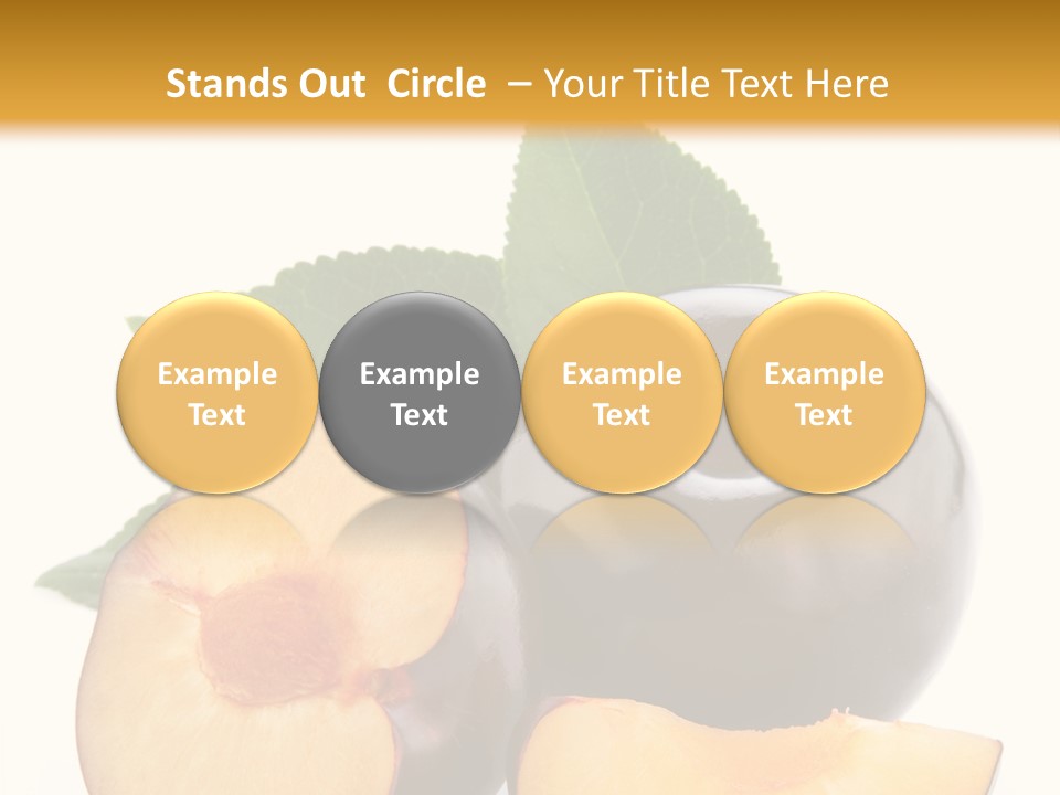 Berry Delicious Blue PowerPoint Template