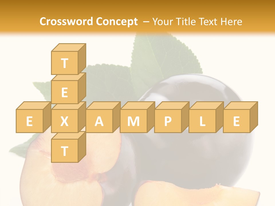 Berry Delicious Blue PowerPoint Template