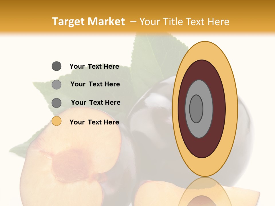 Berry Delicious Blue PowerPoint Template