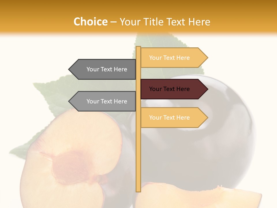 Berry Delicious Blue PowerPoint Template