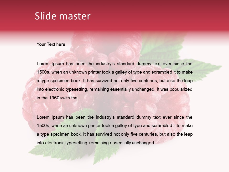Isolated Ingredient Lush PowerPoint Template