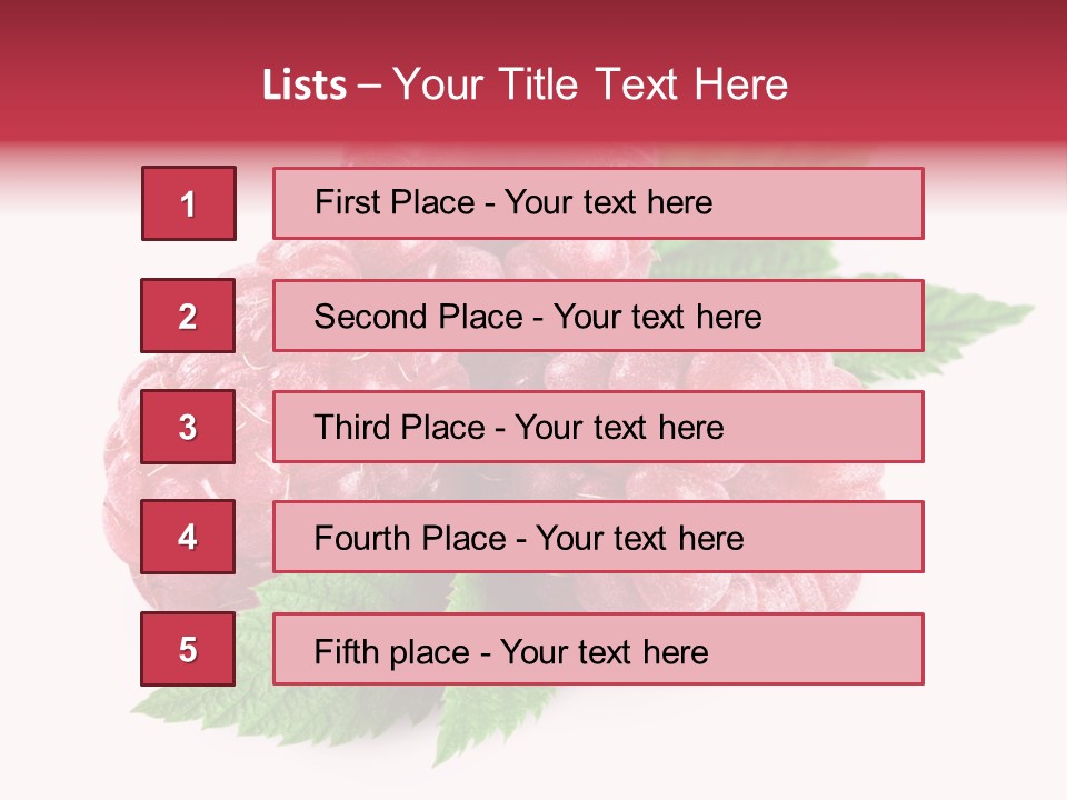 Isolated Ingredient Lush PowerPoint Template