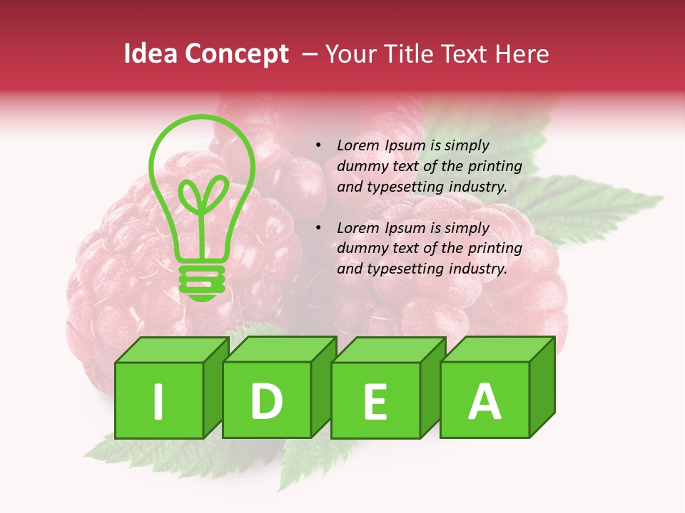 Isolated Ingredient Lush PowerPoint Template