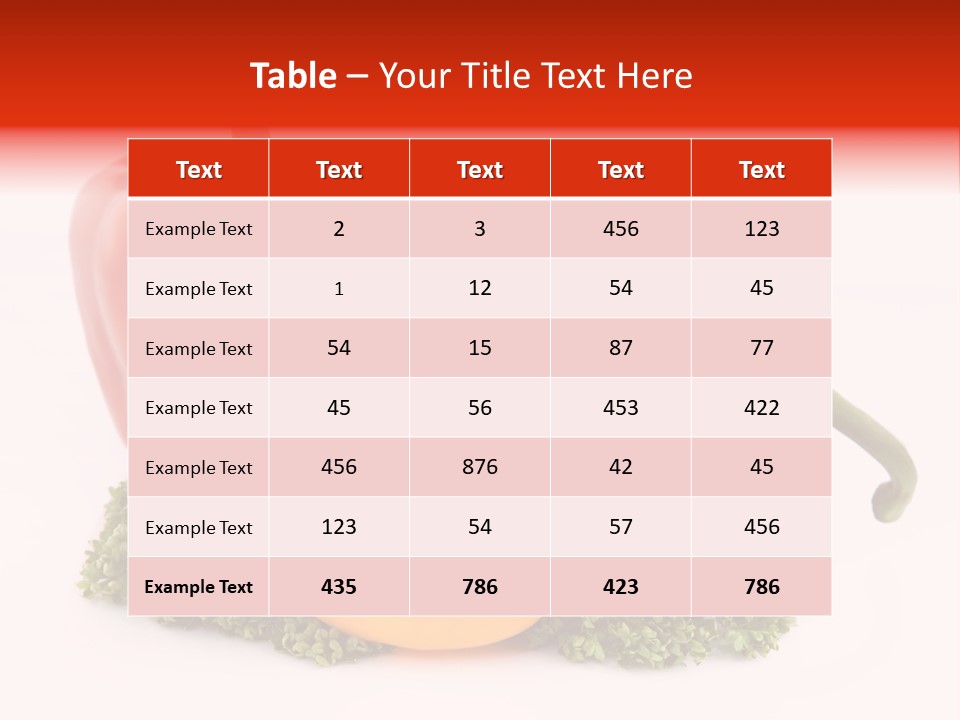 Nobody Food Aromatic PowerPoint Template