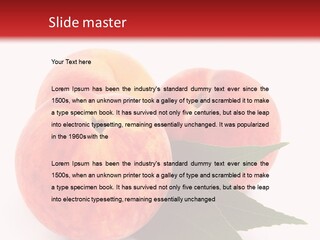 Vegetarian Isolated Vitamins PowerPoint Template