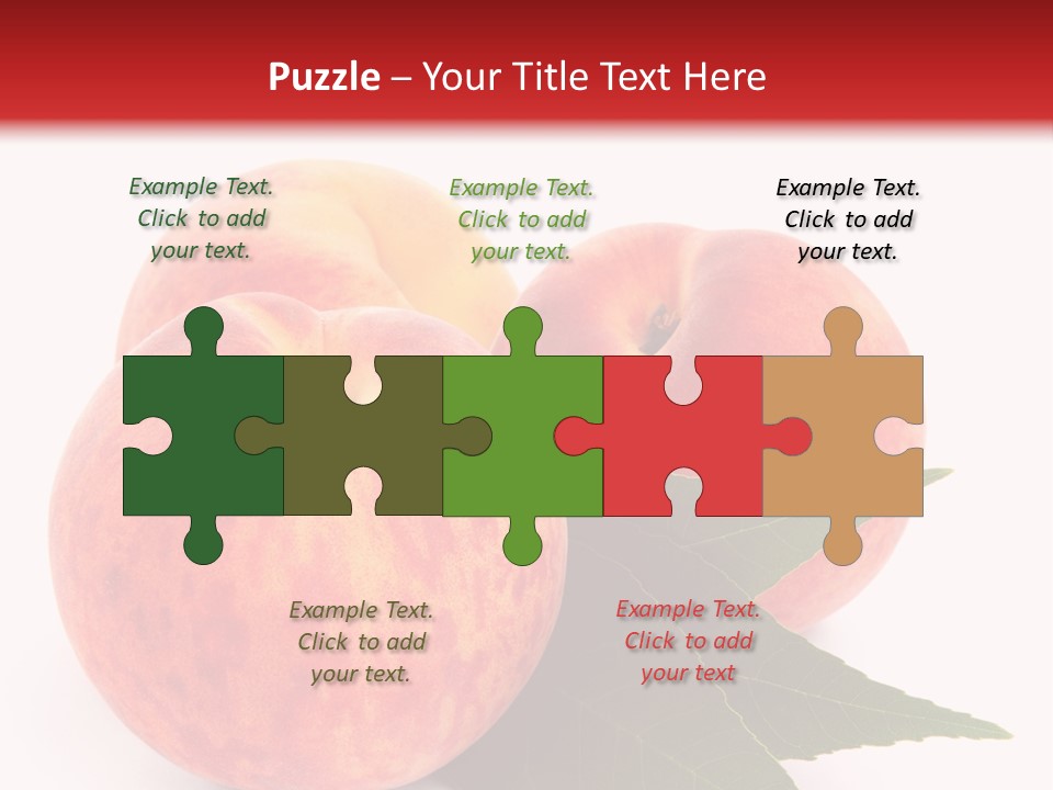 Vegetarian Isolated Vitamins PowerPoint Template
