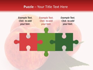 Vegetarian Isolated Vitamins PowerPoint Template