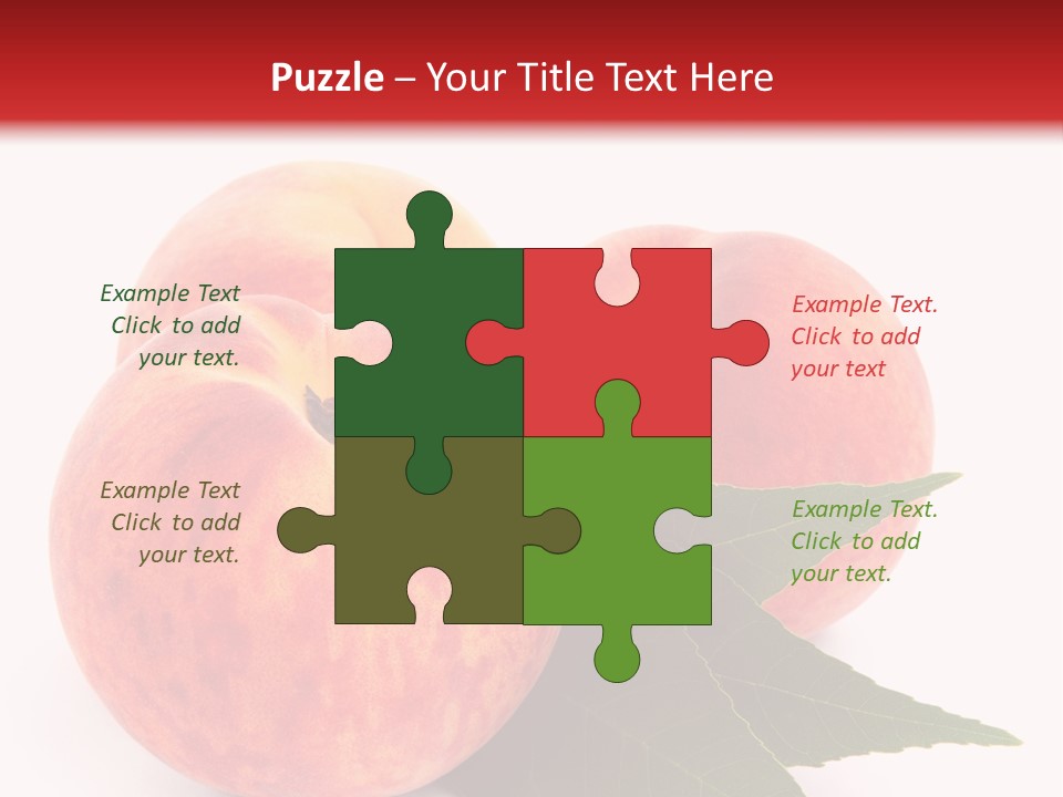 Vegetarian Isolated Vitamins PowerPoint Template
