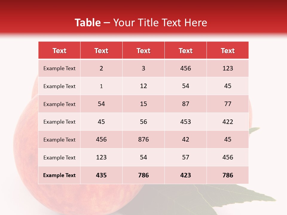 Vegetarian Isolated Vitamins PowerPoint Template