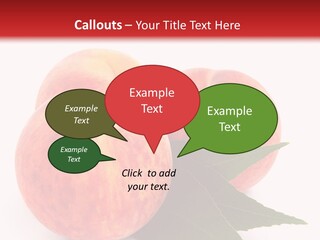 Vegetarian Isolated Vitamins PowerPoint Template