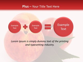 Vegetarian Isolated Vitamins PowerPoint Template