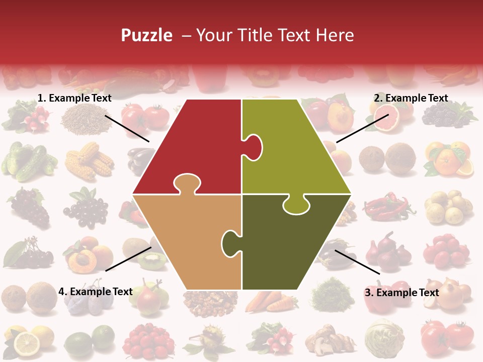 Vegetables Pepper Fennel PowerPoint Template