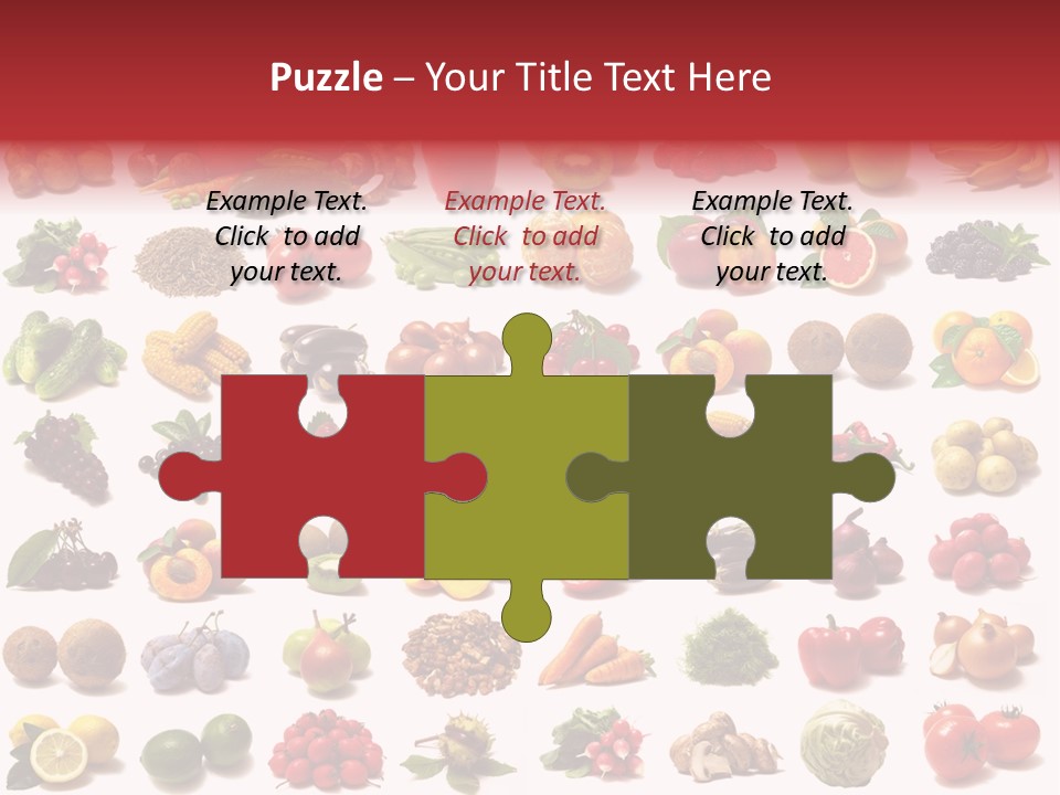 Vegetables Pepper Fennel PowerPoint Template