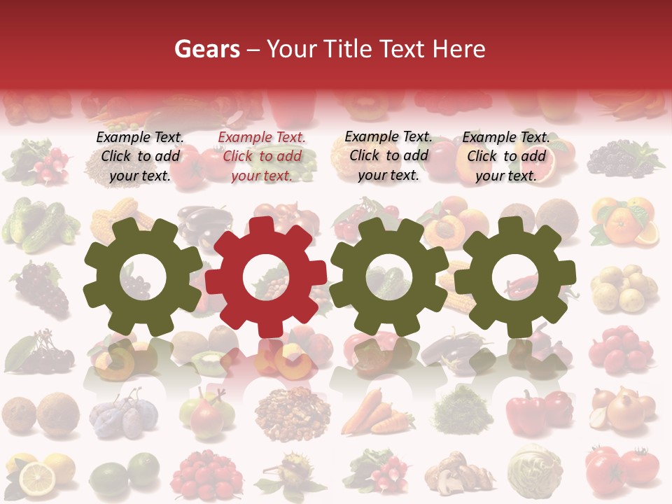 Vegetables Pepper Fennel PowerPoint Template