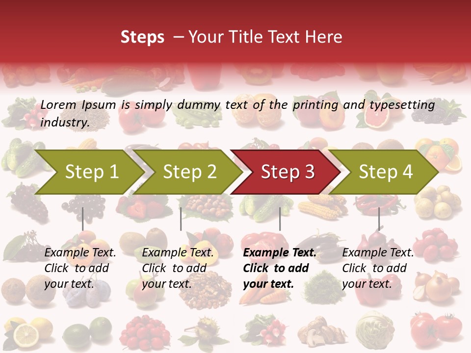 Vegetables Pepper Fennel PowerPoint Template