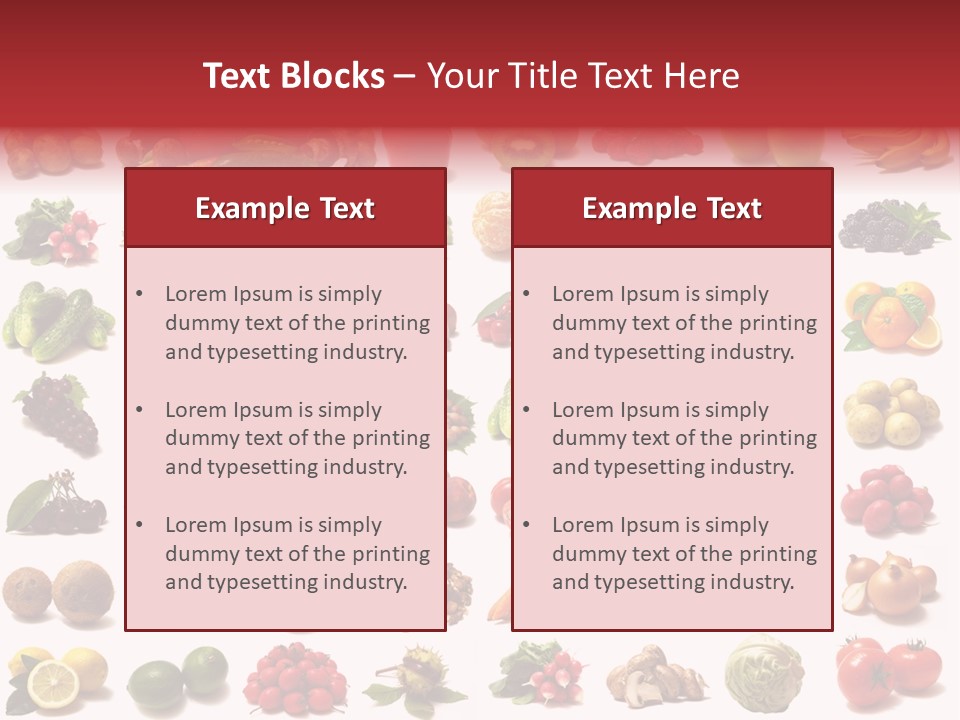 Vegetables Pepper Fennel PowerPoint Template