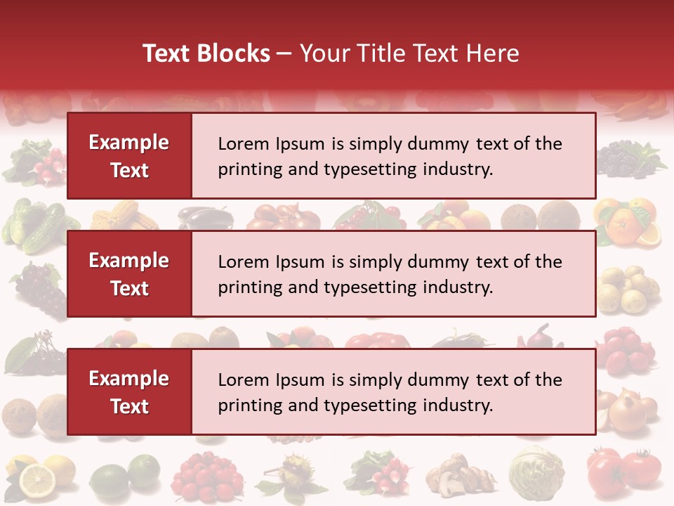 Vegetables Pepper Fennel PowerPoint Template