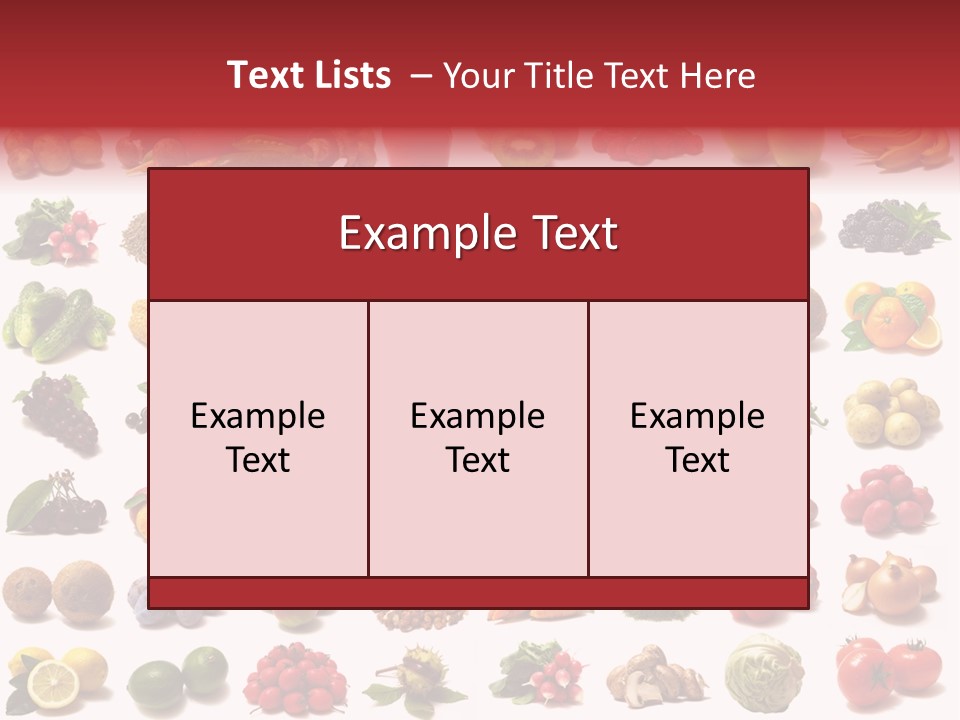 Vegetables Pepper Fennel PowerPoint Template