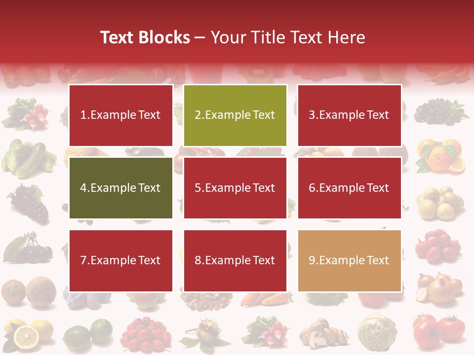 Vegetables Pepper Fennel PowerPoint Template