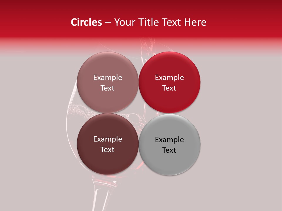 Figure Drink Round PowerPoint Template