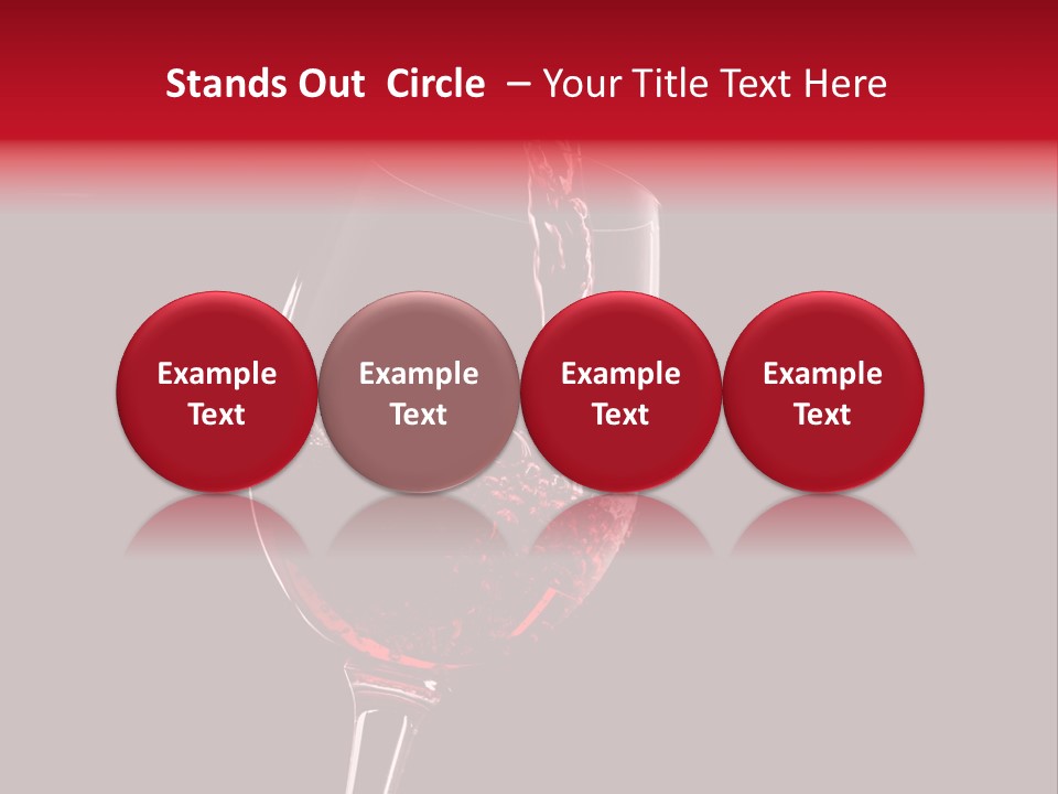 Figure Drink Round PowerPoint Template