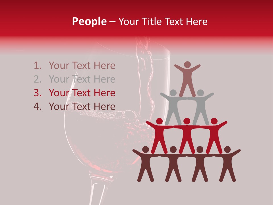 Figure Drink Round PowerPoint Template