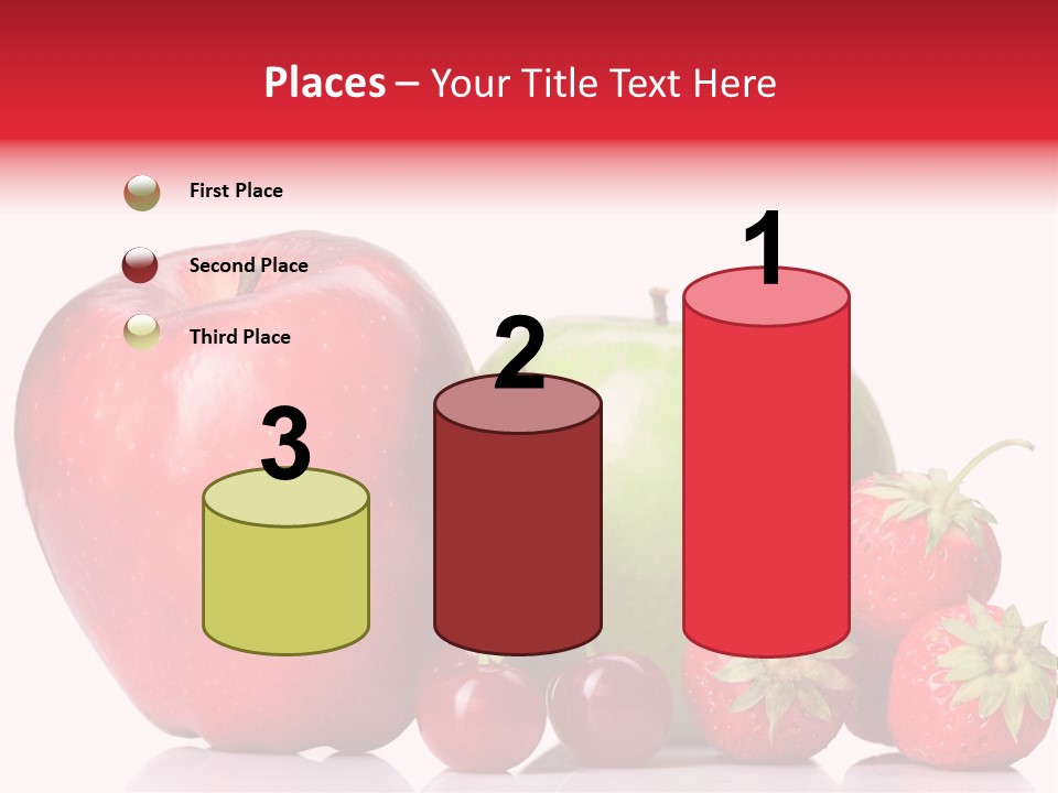 Green Cherry Background PowerPoint Template