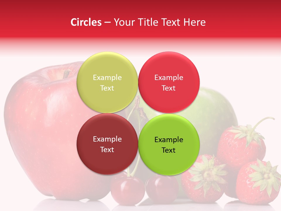 Green Cherry Background PowerPoint Template