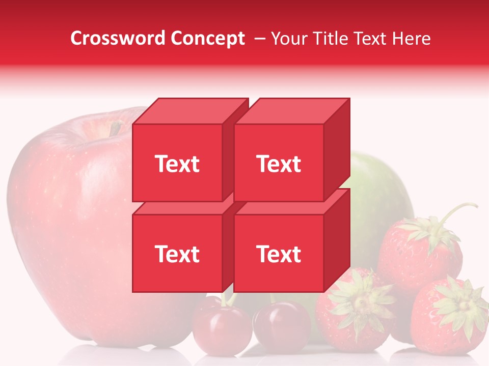 Green Cherry Background PowerPoint Template