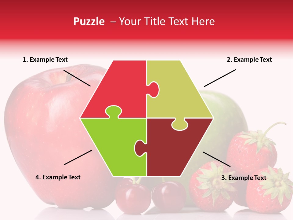 Green Cherry Background PowerPoint Template