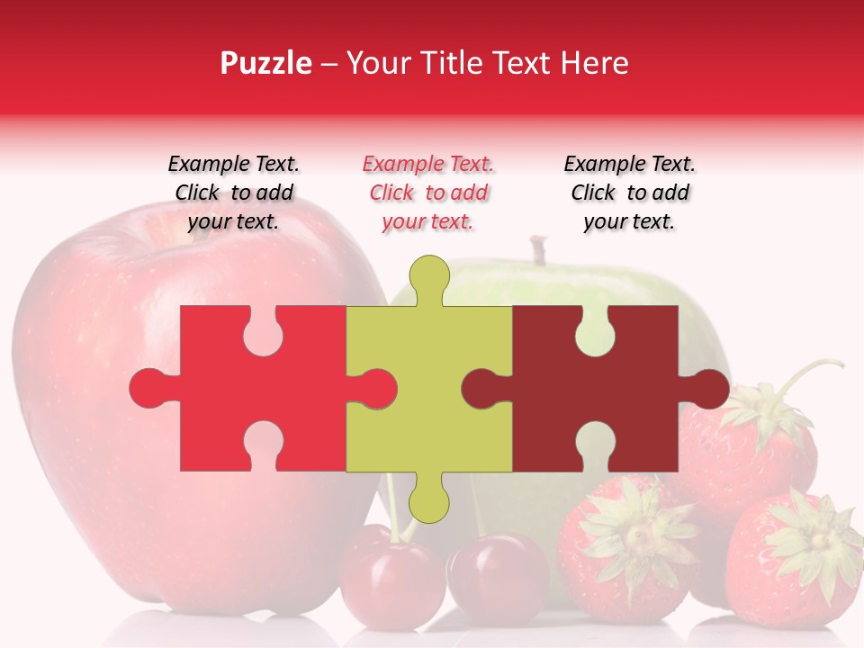 Green Cherry Background PowerPoint Template