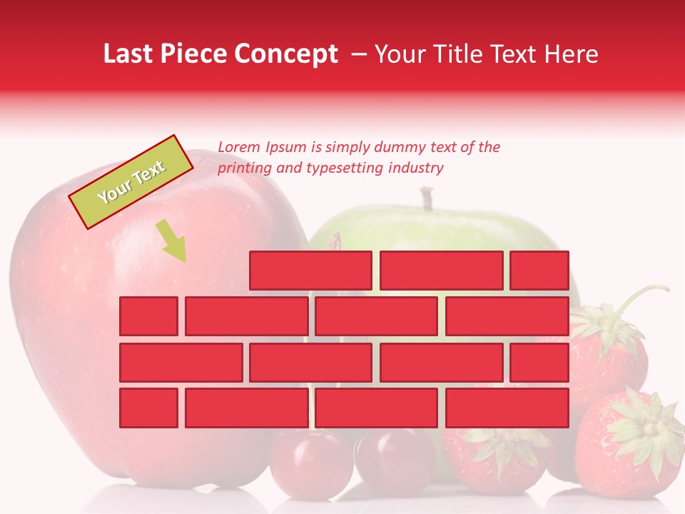 Green Cherry Background PowerPoint Template