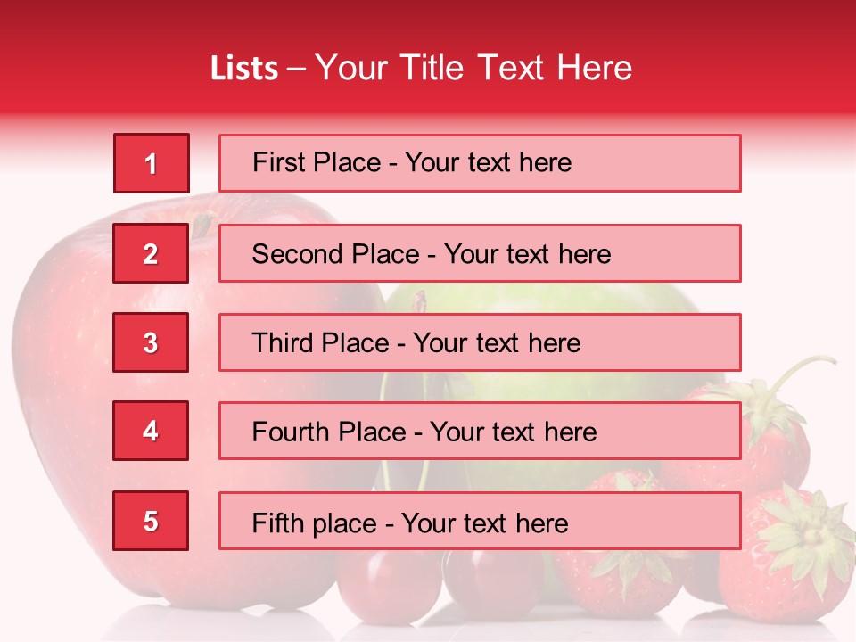 Green Cherry Background PowerPoint Template