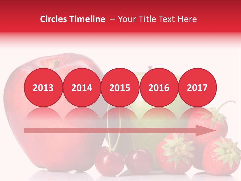 Green Cherry Background PowerPoint Template