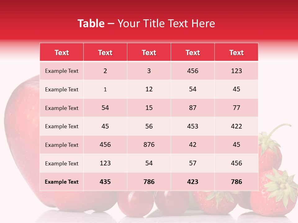 Green Cherry Background PowerPoint Template